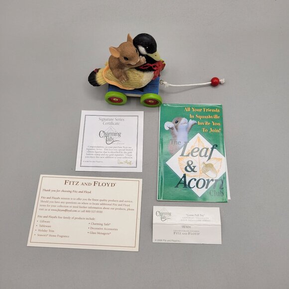 Charming Tails Goose Pull Toy Figurine Canadian Exclusive Gold Signature Series - Picture 7 of 8